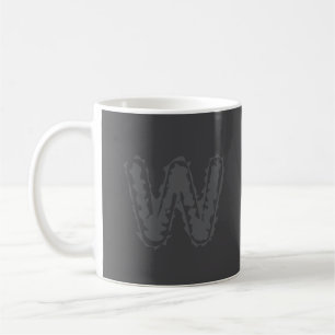 Mug Déplaisant Monogramme Gris sur gris