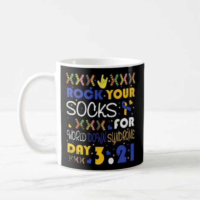 Mug Déposez Vos Chaussettes Pour La Journée Mondiale D (Gauche)