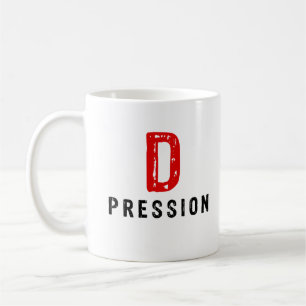 Mug Dépression, conception déprimée