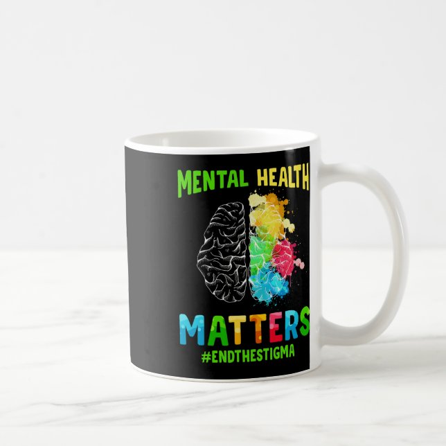 Mug Dépression Sensibilisation à la santé mentale Mett (Droite)