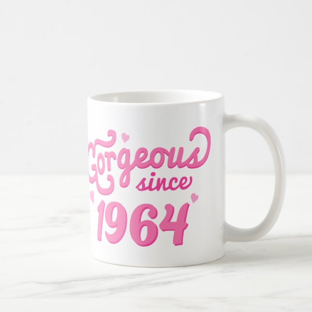 Mug Depuis 1964 cadeau d'anniversaire magnifique pour (Droite)