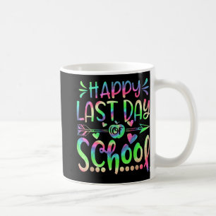 Mug Dernier Jour De L'école Tie Dye Élèves Et Enseigna