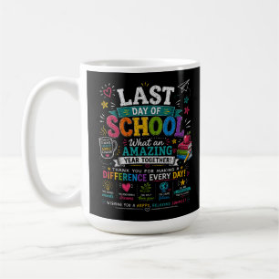Mug Dernier Jour d'École Année Incroyable Enseignant