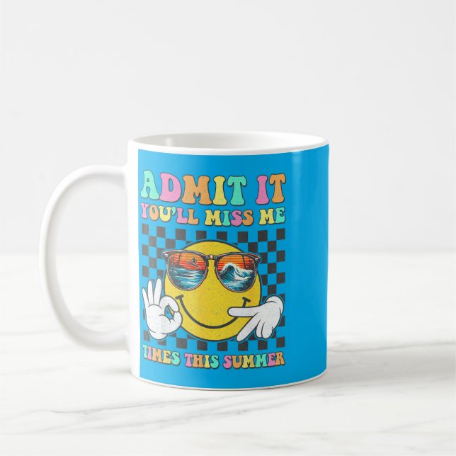 Mug Dernier Jour D'école Prof Ad Vous Allègrement Manq (Gauche)