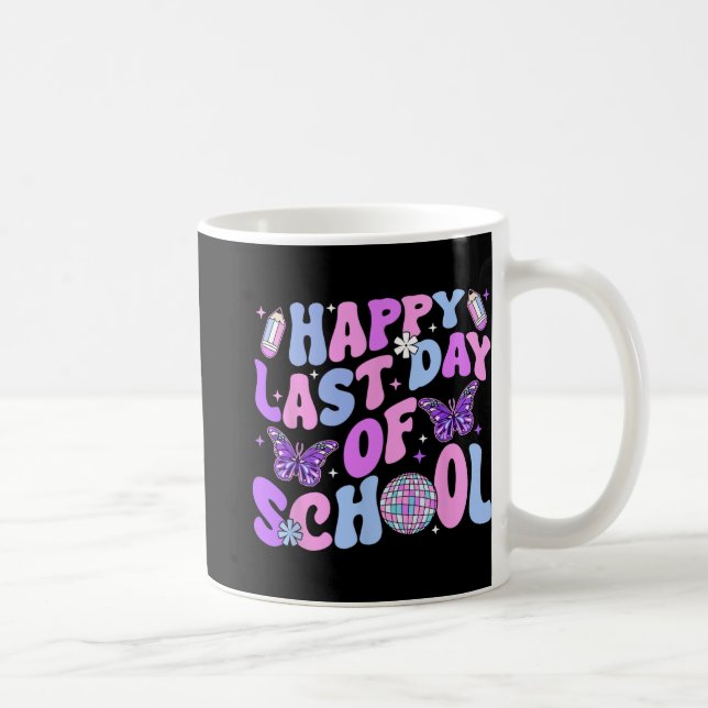 Mug Dernier Jour D'école Professeur Garçon Fille Diplô (Droite)