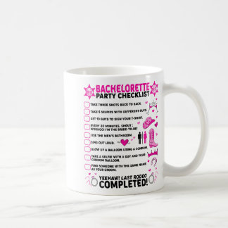 Mug Dernière Fête de Bachelorette de Rodéo Mariée West
