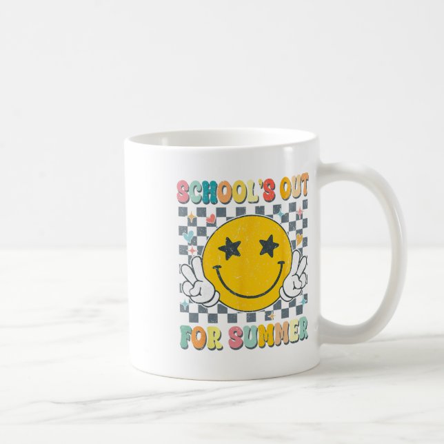 Mug Dernière Journée D'École Rétro Écoles Sorties Pour (Droite)