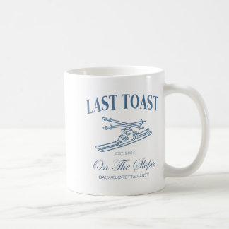 Mug Dernière toast sur les pentes célibataire ski mari