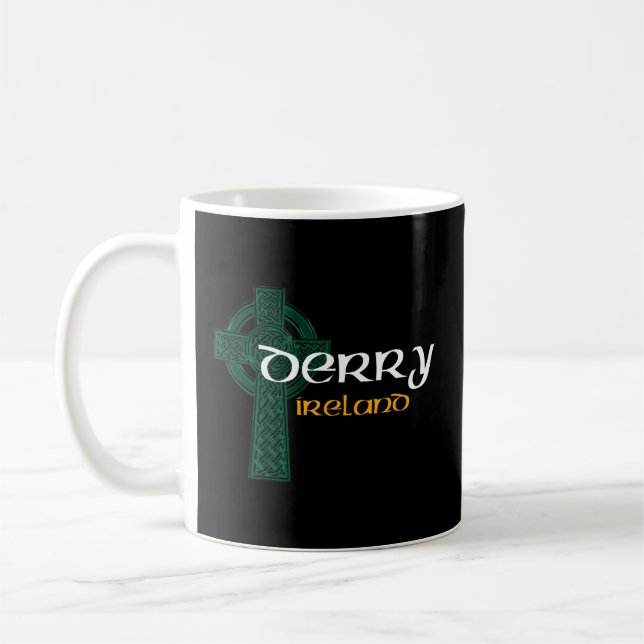 Mug Derry Ireland Comté Celtic Gaelic Football Et Hu (Gauche)