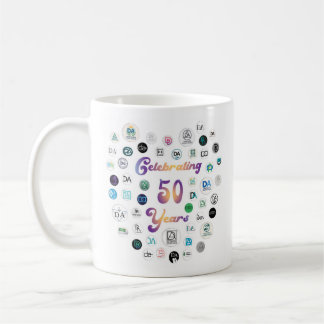 Mug des 50 logos pour le 50e anniversaire