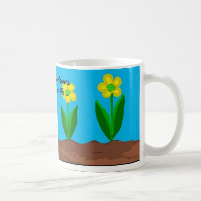 Mug Des Amis Et Des Fleurs Dit : (Droite)