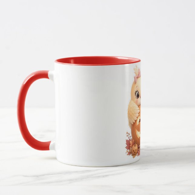 Mug des amis oiseaux de citrouille d'Halloween (Gauche)