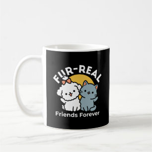 Mug Des amis vrais pour toujours   Cute Cat & Chien Du