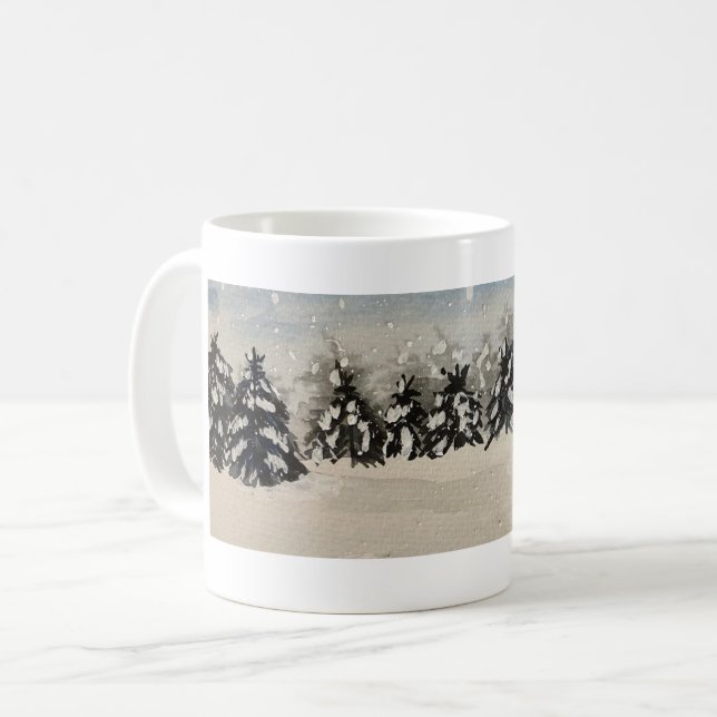 Mug des arbres neigeux (Devant gauche)