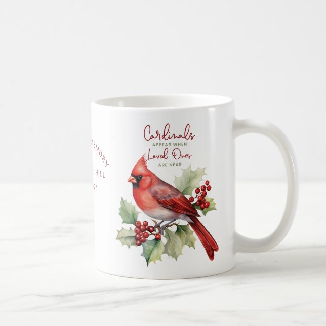 Mug Des cardinaux commémoratifs personnalisés apparais (Droite)