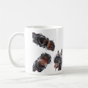 Mug Des chevaux dans la bouche. 3 chevaux souriant, hu