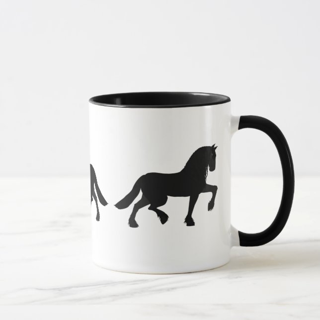 Mug des chevaux friésiens (Droite)