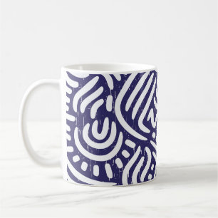 Mug Des éléments ethniques dessinés à la main, des mot
