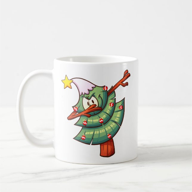 Mug des Fêtes de l'Arbre de Noël de Dabbin' (Gauche)