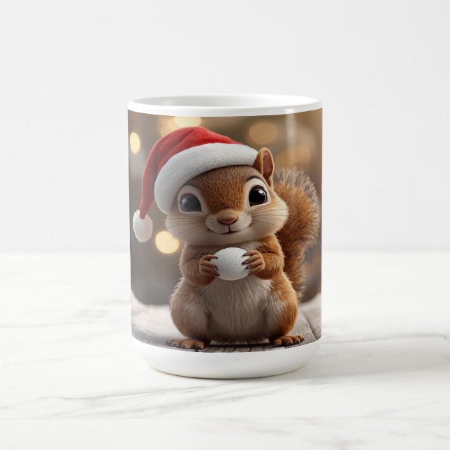 Mug des Fêtes de Noël Écureuil Mignon (Centre)