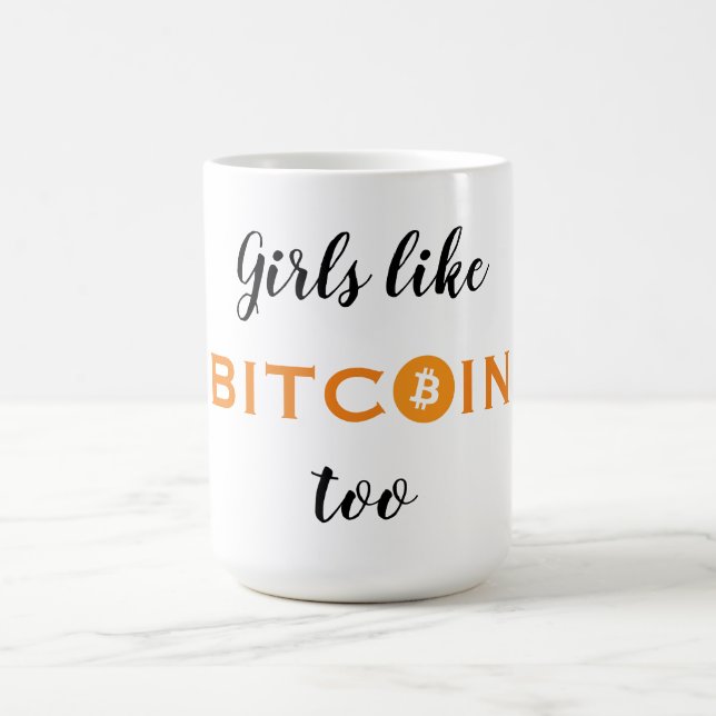 Mug Des filles comme le Bitcoin aussi (Centre)