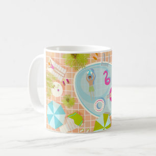 Mug Des filles et des garçons du bikini jouant au jeu