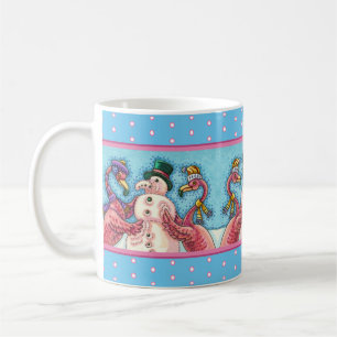 MUG DES FLAMANTS ROSES ROSES FABRIQUENT DE LA NEIGE, D