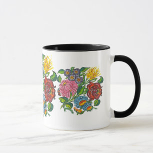 Mug Des fleurs hongroises colorées