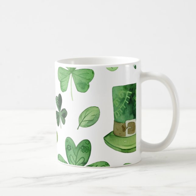 Mug "Des gorgées de chance avec les Shamrocks de St. P (Droite)