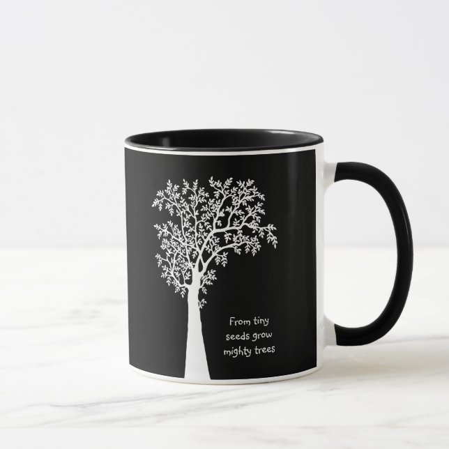 Mug Des graines minuscules pousser des arbres puissant (Droite)