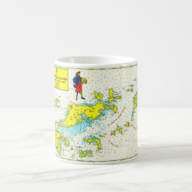 Mug des îles Vierges britanniques vintage (Centre)