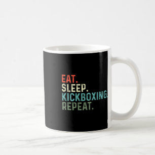 Mug Des kickboxeurs drôles mangent dorment kickboxing