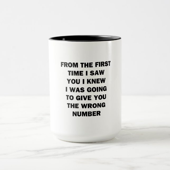 Mug Dès la première fois que je vous ai vu (Centre)