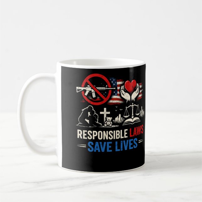 Mug Des lois responsables sauvent des vies (Gauche)