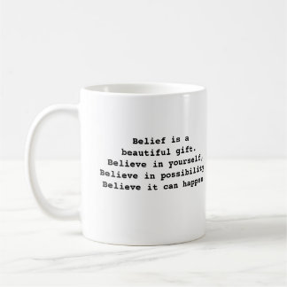Mug Des mots inspirants qui parlent de croire