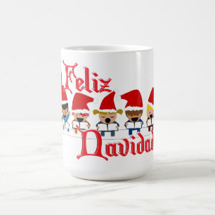 Mug Des petits caroleurs chantent Feliz Navidad Christ