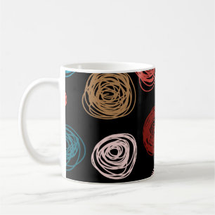 Mug Des points abstraits dessinés à la main par un mot