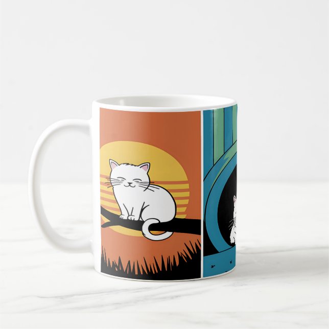Mug Des rêves de chats douillets (Gauche)