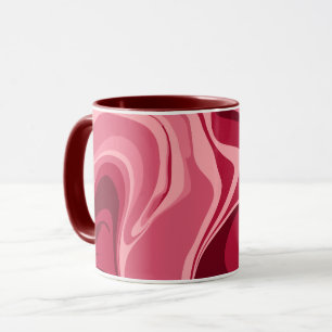 Mug Des torrents roses vibrants de la passion