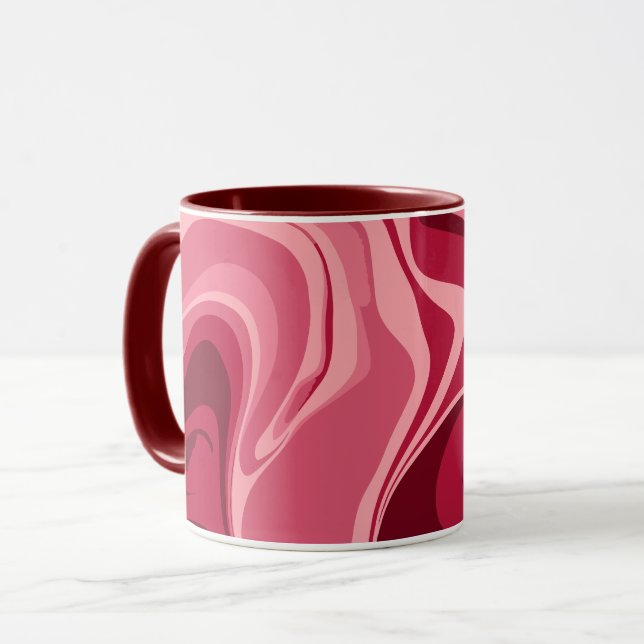 Mug Des torrents roses vibrants de la passion (Devant gauche)