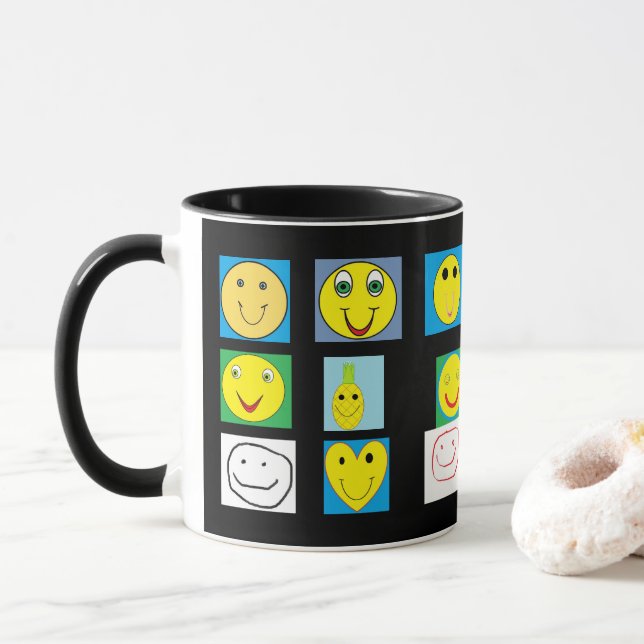 Mug Des visages heureux (Avec donut)