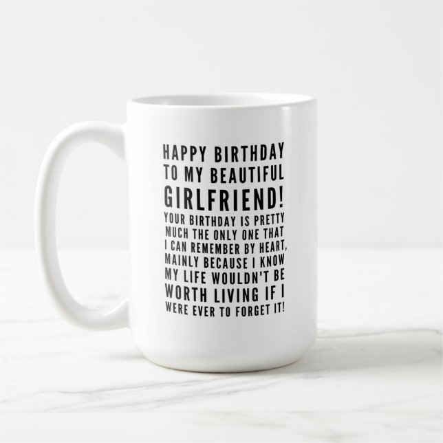 Mug Des voeux d'anniversaire sarcastique amusant pour  (Gauche)
