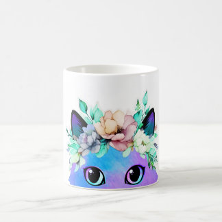 Mug des yeux de chat fleur sauvage