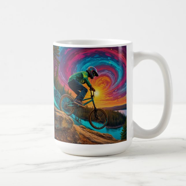 Mug Descente BMX Ride par Forest Lake (Droite)