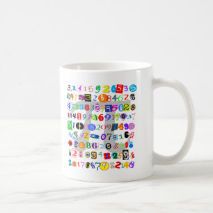 Mug Description colorée et d'amusement de pi