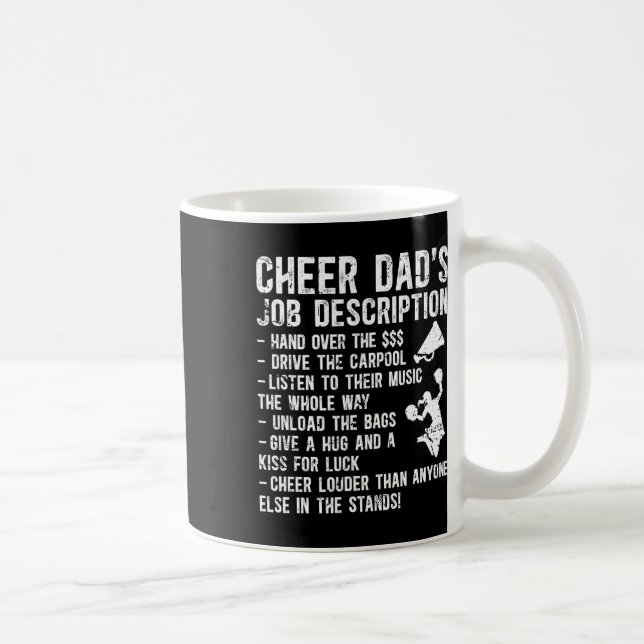 Mug Description de poste de papa cheer Papa d'une pom- (Droite)