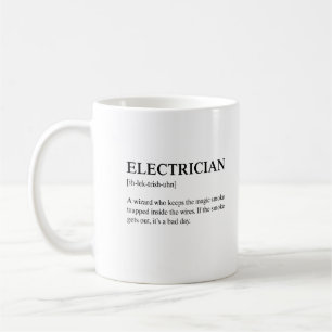 Mug Description technique drôle d'électricien
