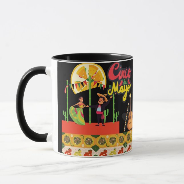Mug Desert Bloom Fiesta noir  (Gauche)