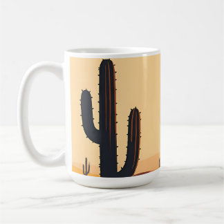 Mug Desert Cactus Sunset Silhouette 
