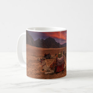 Mug Deserts   Camels Sinai Mountains Egypt